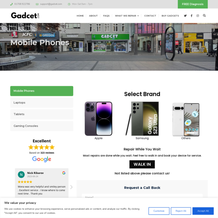 Mobile Phones - Gadcet Mobile Repair